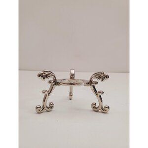 metal display stand for egg, mineral, orb or crystal ball, egg stand, crystal